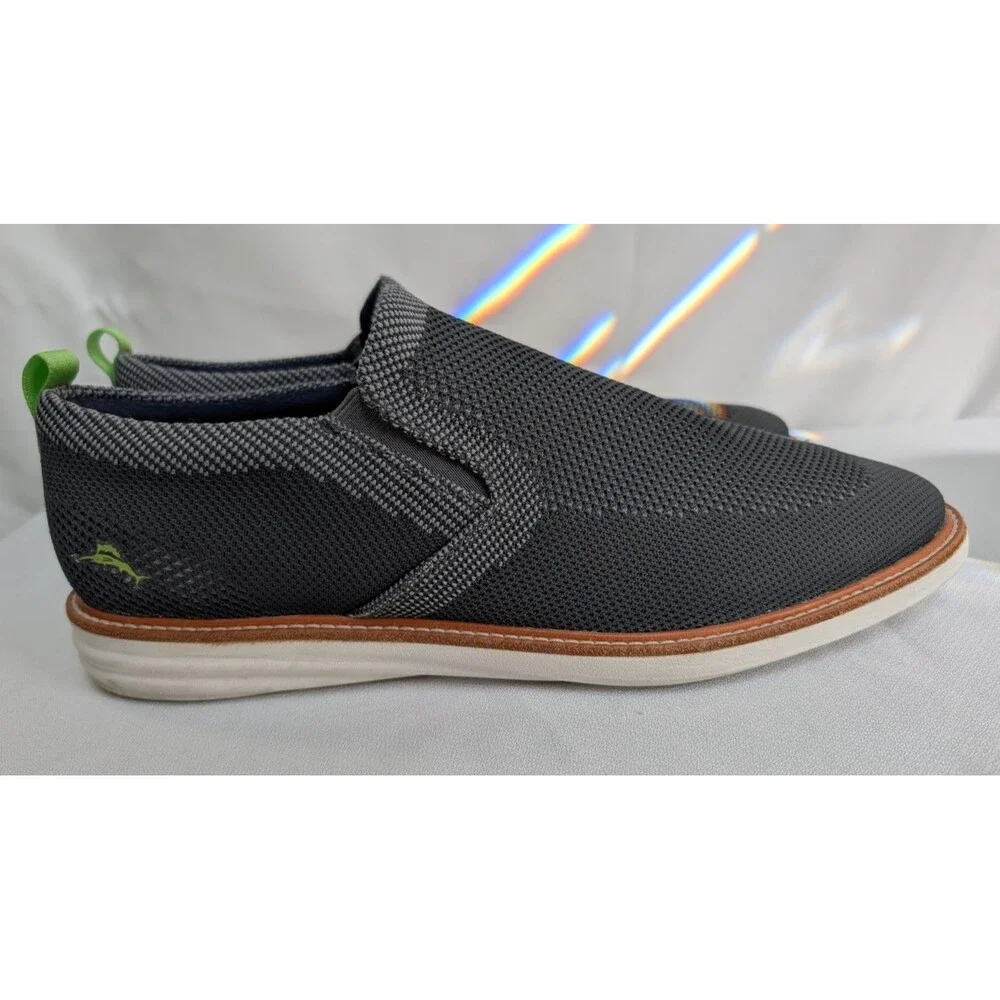 Tommy Bahama Men's Ruxton Gray Slip-On Mesh Shoes Size 14